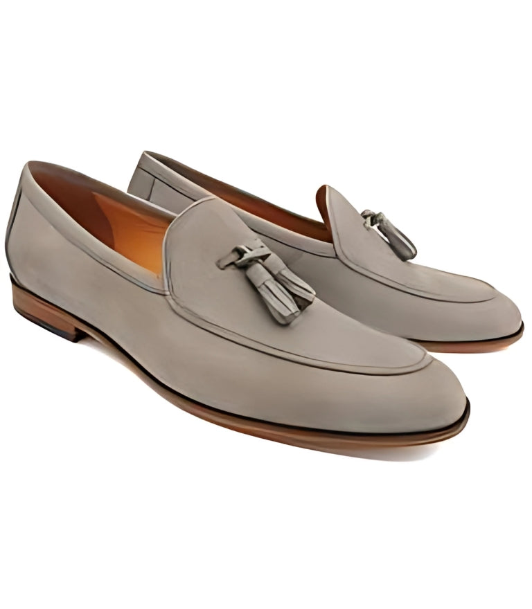 Grey Tassel Loafer