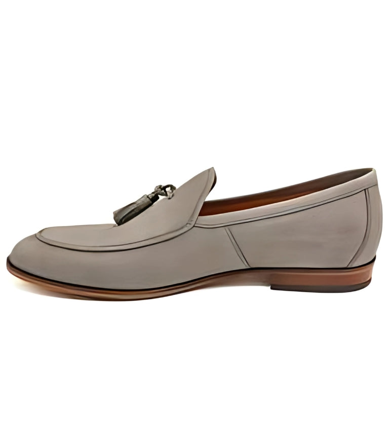 Grey Tassel Loafer