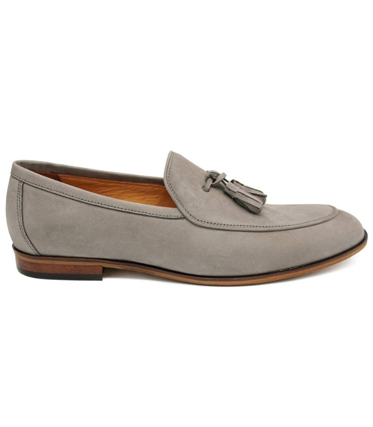 Grey Tassel Loafer