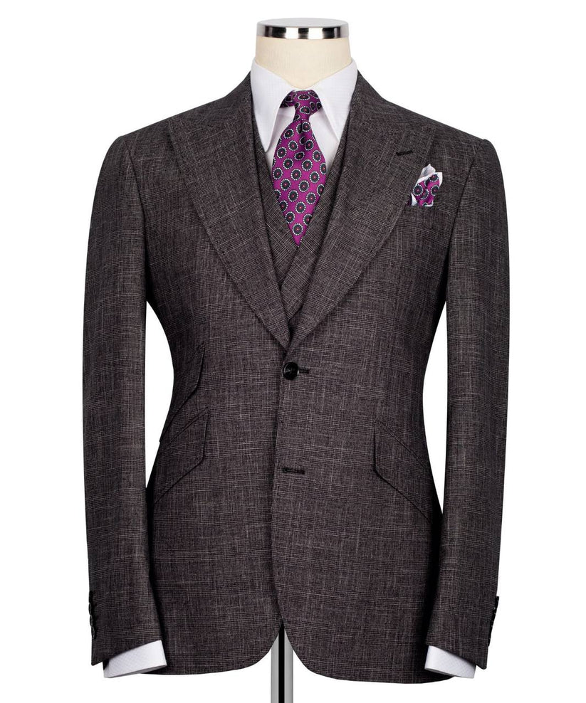 Classic 3-Piece Checkered Suit