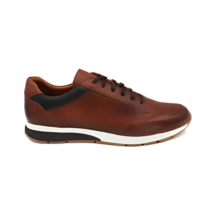 Perforated Leather Trainers