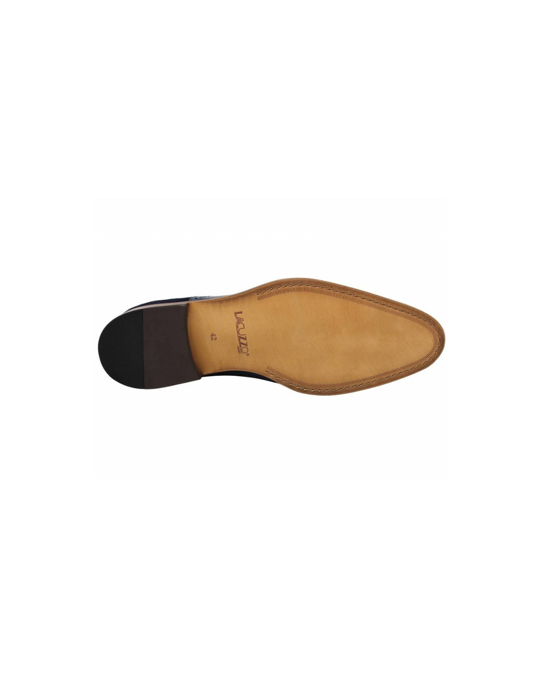 Navy Patent Leather & Suede Derby
