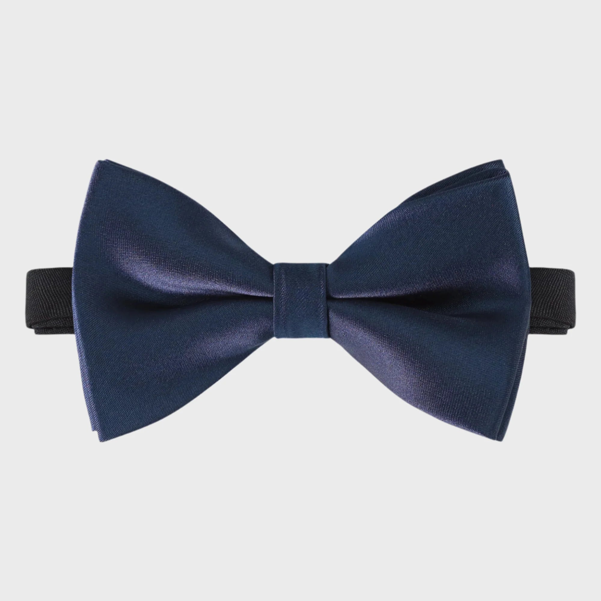 Classic Navy Smooth Bow Tie