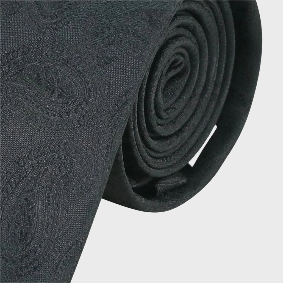 Paisley Teardrop Black Tie