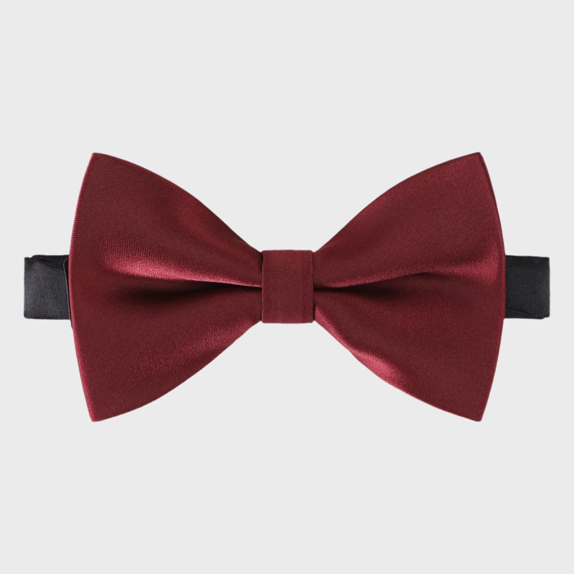 Classic Wine Red Smooth Bow Tie