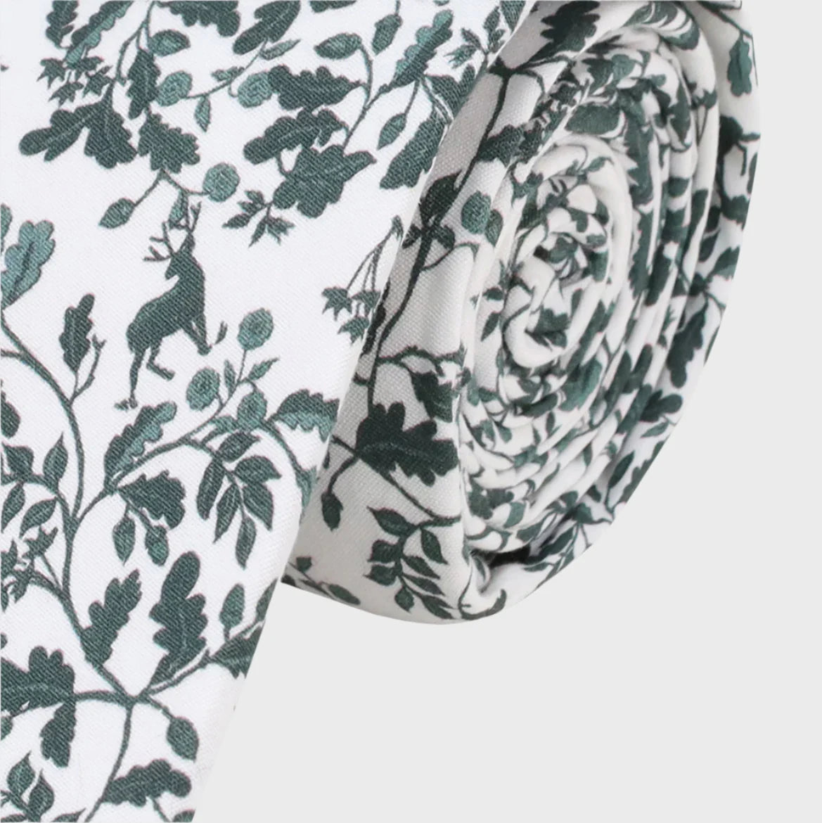 White Heritage Print Tie and Pocket Square Bundle