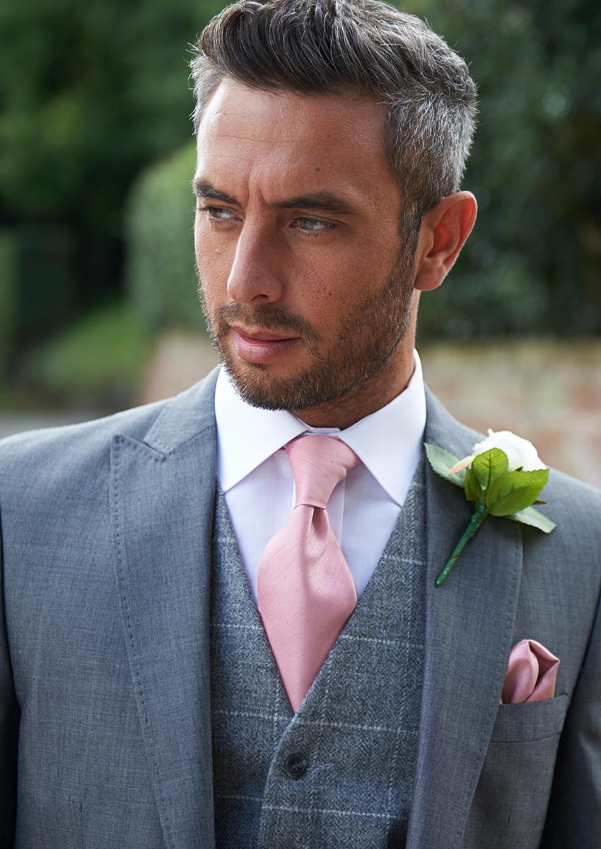 Knighton Premium Silver Grey Suit Hire