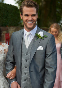 Knighton Premium Silver Grey Suit Hire