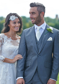 Knighton Premium Silver Grey Suit Hire