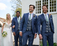 Mytton Blue Pure Wool Flannel Lounge Suit Hire