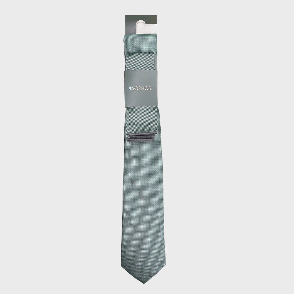 Sage Waffle Tie and Pocket Square Pack