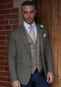 Tibberton Brown Tweed Suit Hire