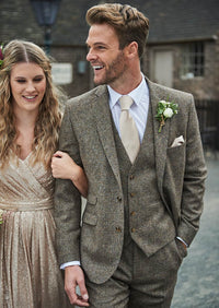 Tibberton Brown Tweed Suit Hire