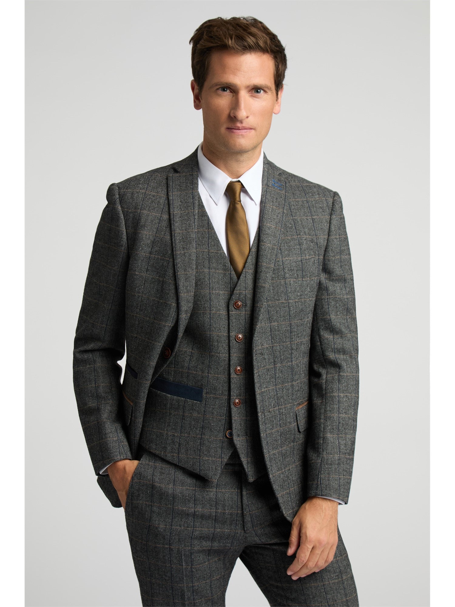 Emerson Oliver Herringbone Suit