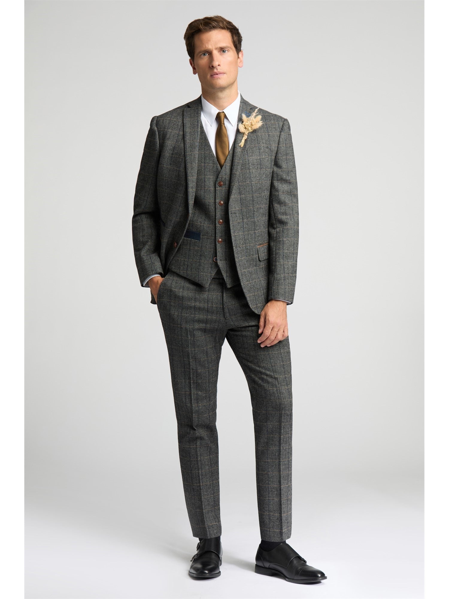 Emerson Oliver Herringbone Suit