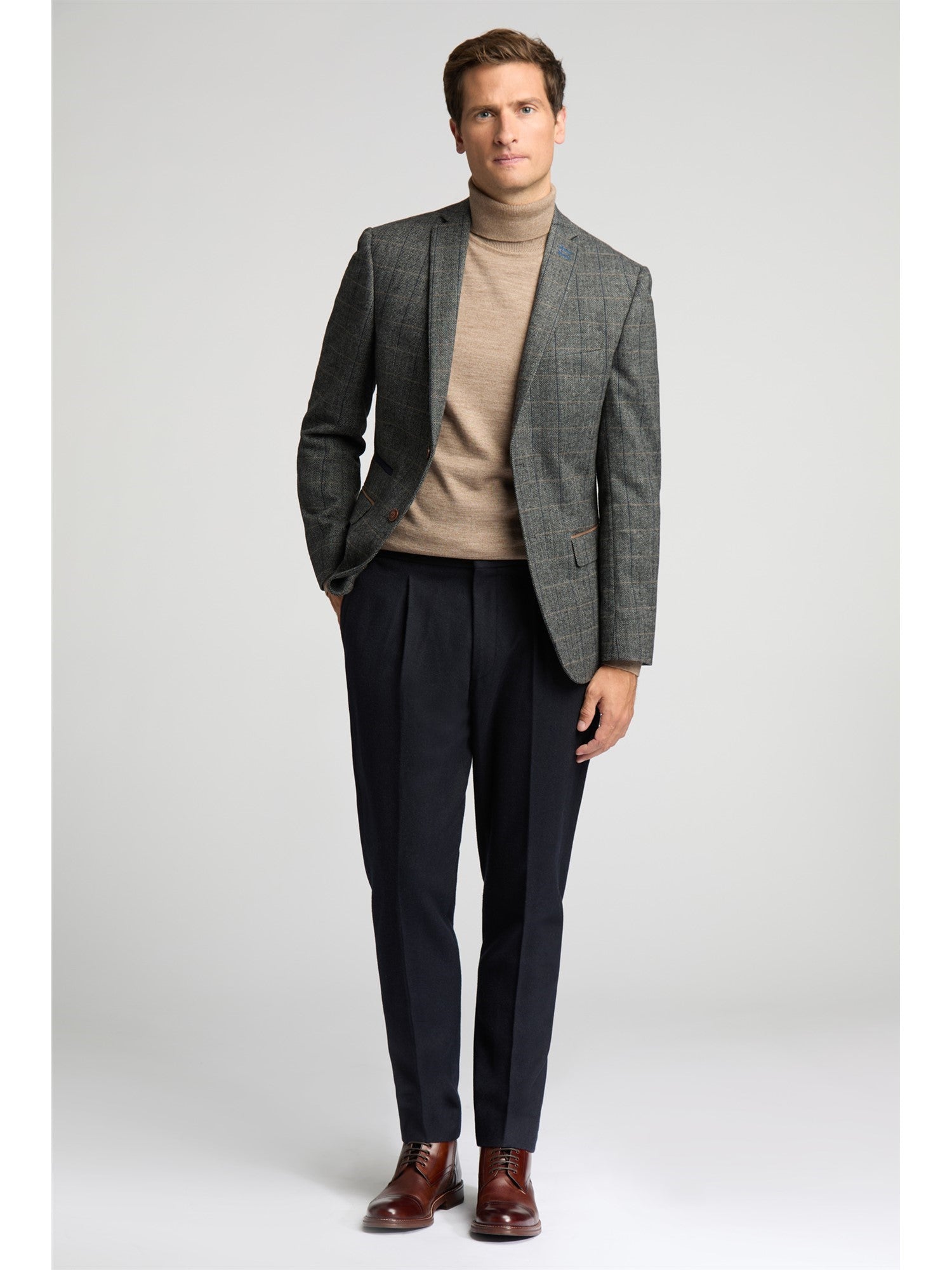 Emerson Oliver Herringbone Suit