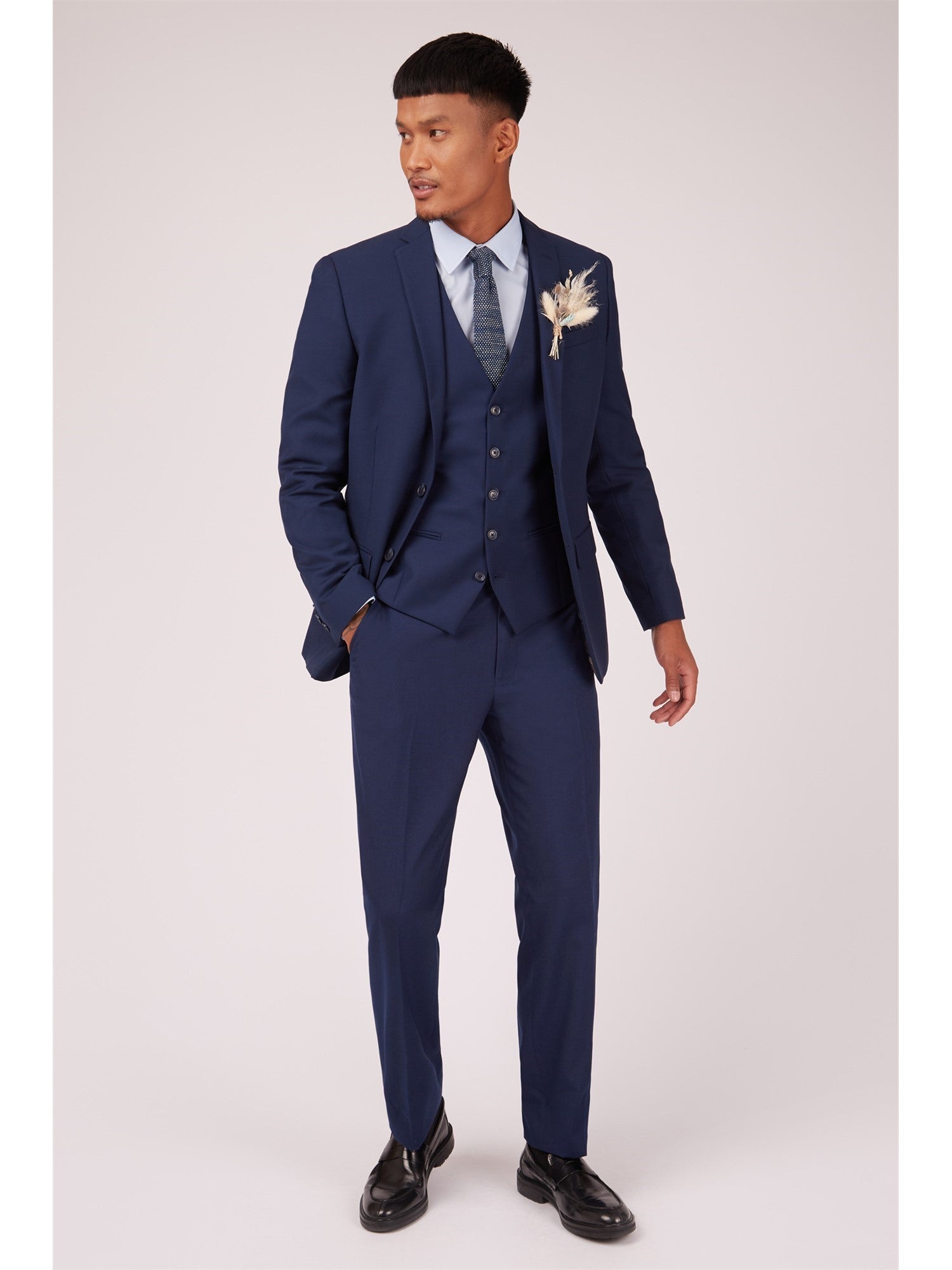 Plain Saphire Suit
