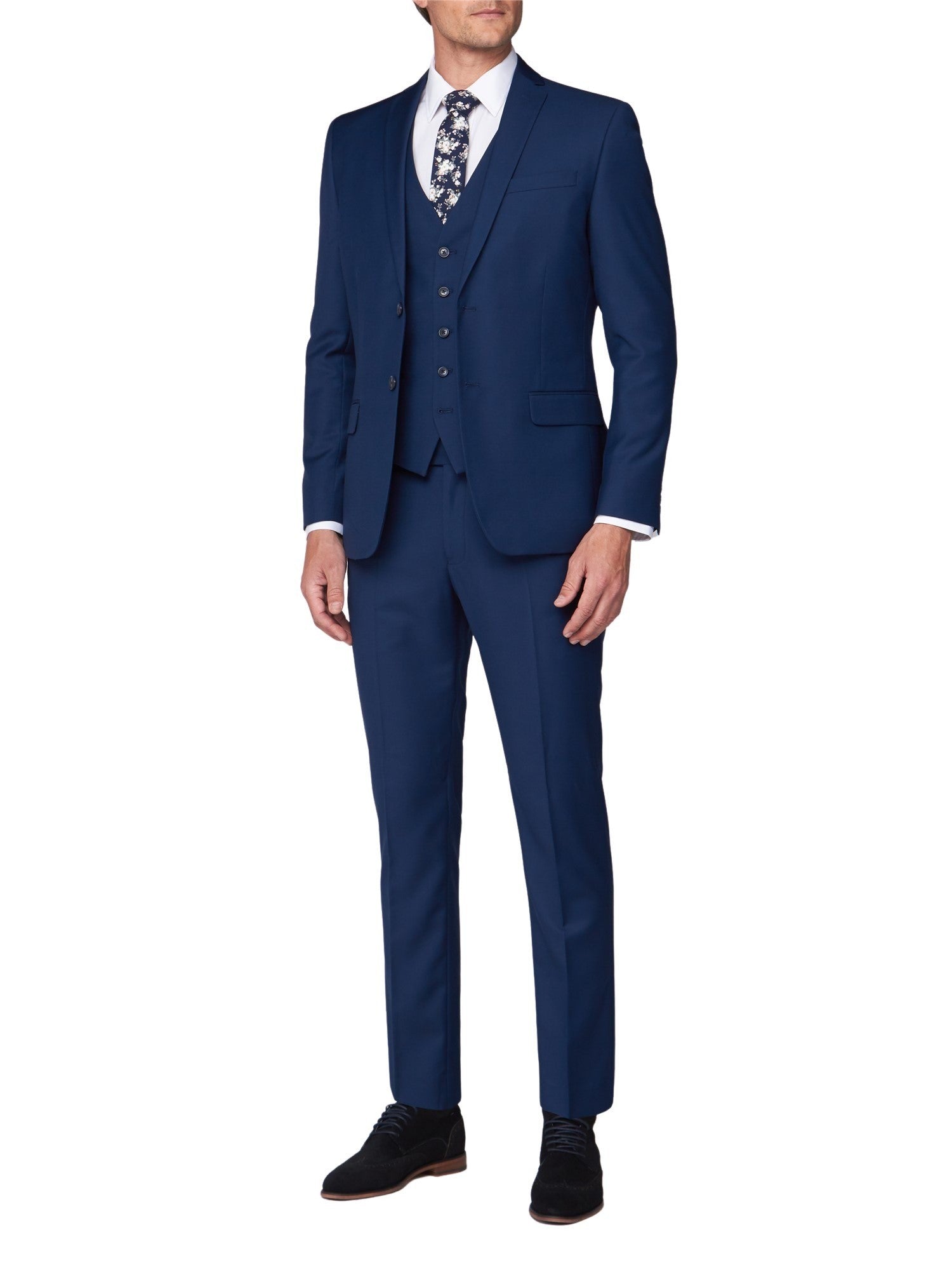 Plain Saphire Suit