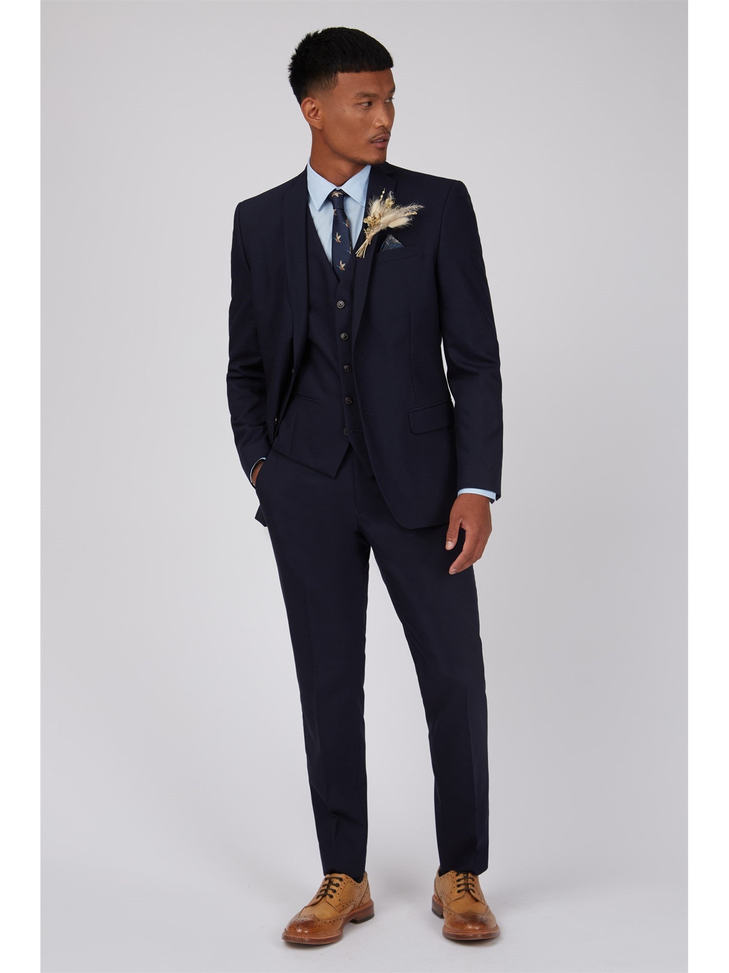 Curtis Navy Twill Suit