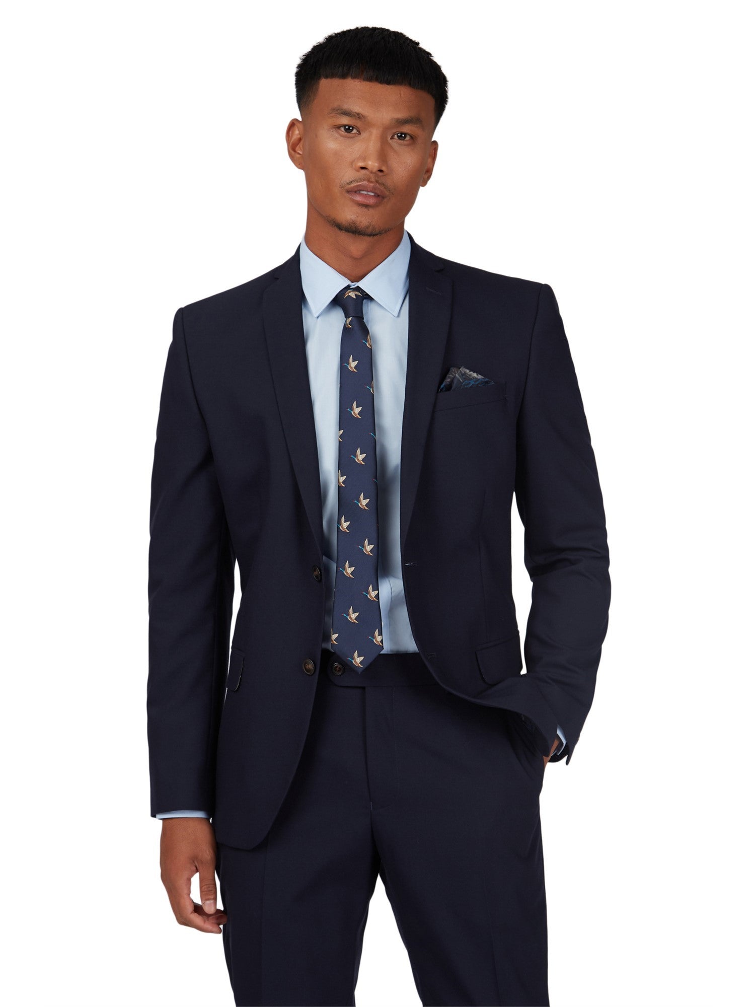 Curtis Navy Twill Suit