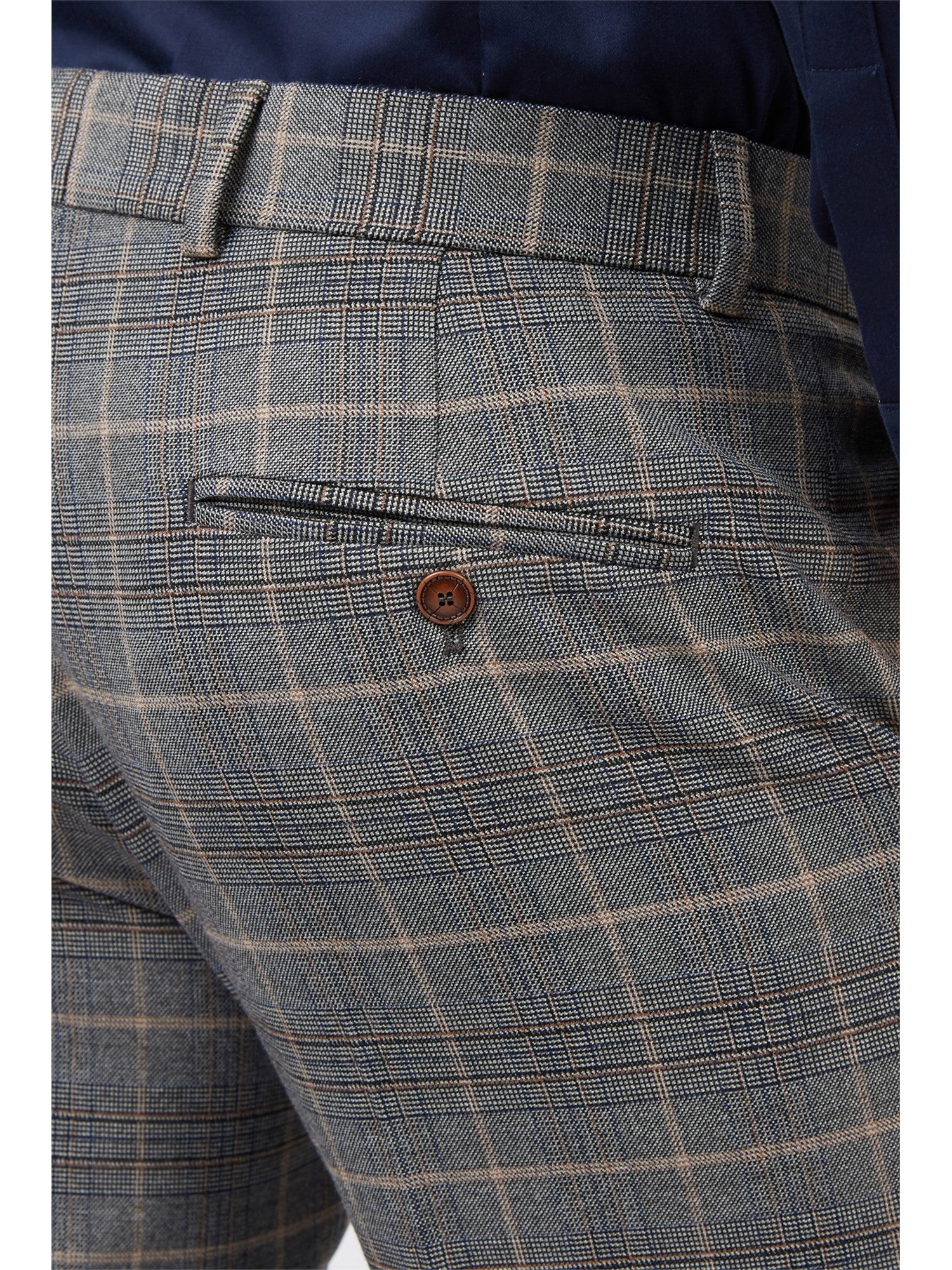 Grey with Tan Check Suit