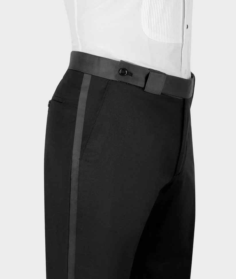 Floral Design 2 Piece Tuxedo Cream-Black