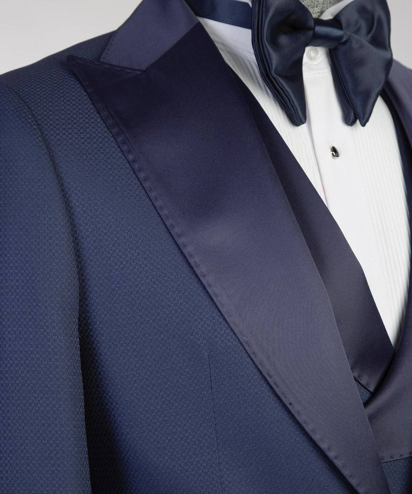 Men's Tuxedo-Asymmetrical Satin Lapel