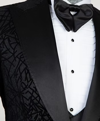 Elbe Menwear Black Skyblock Tuxedo