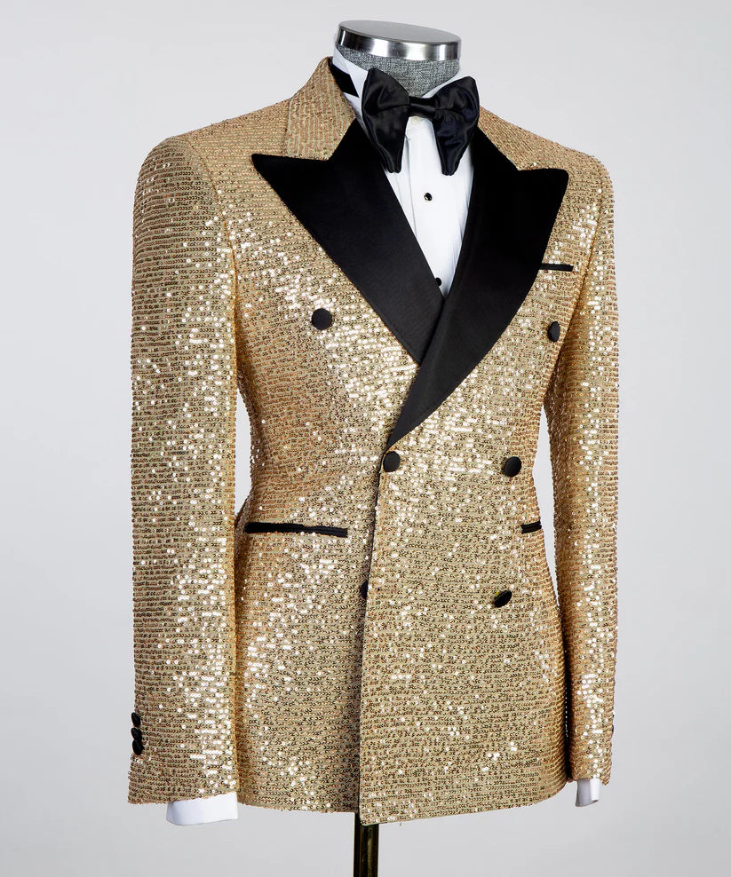 Double Breasted Shiny Tuxedo