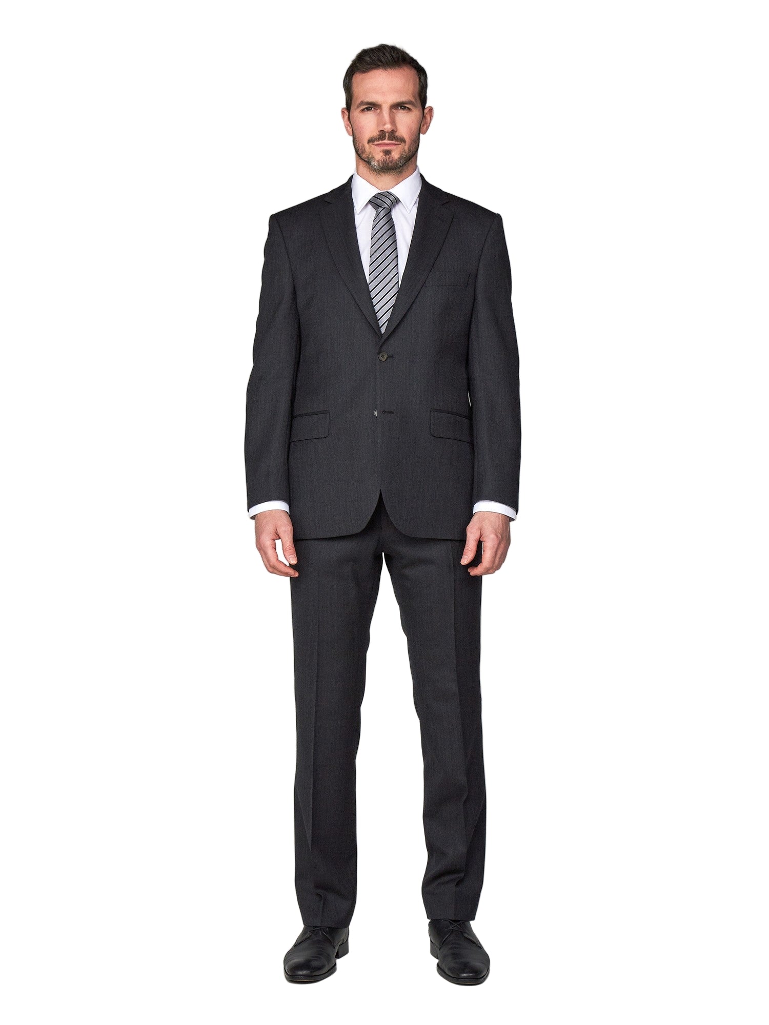 Charcoal Heeringbone Suit