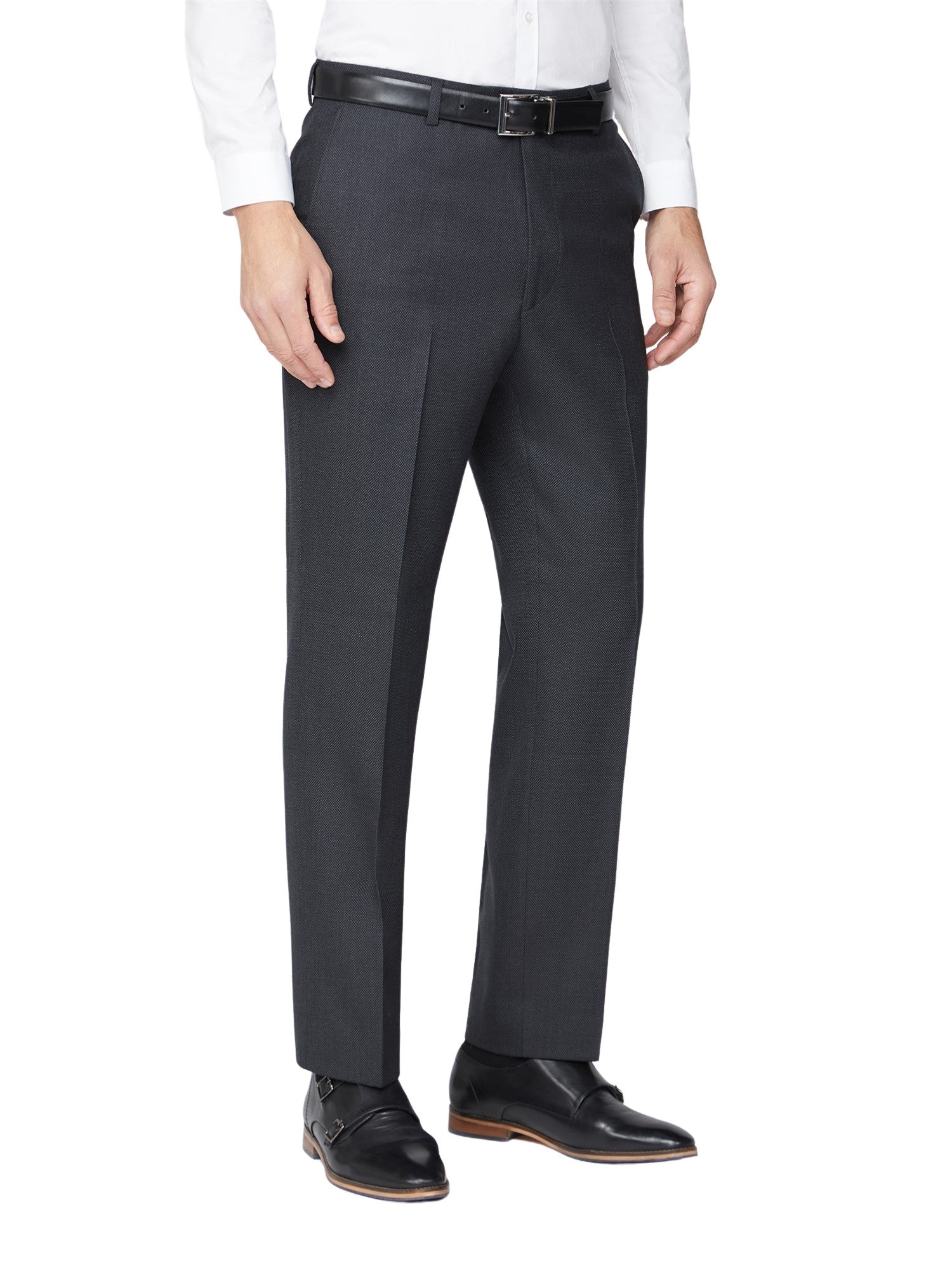 Charcoal Birdseye Suit