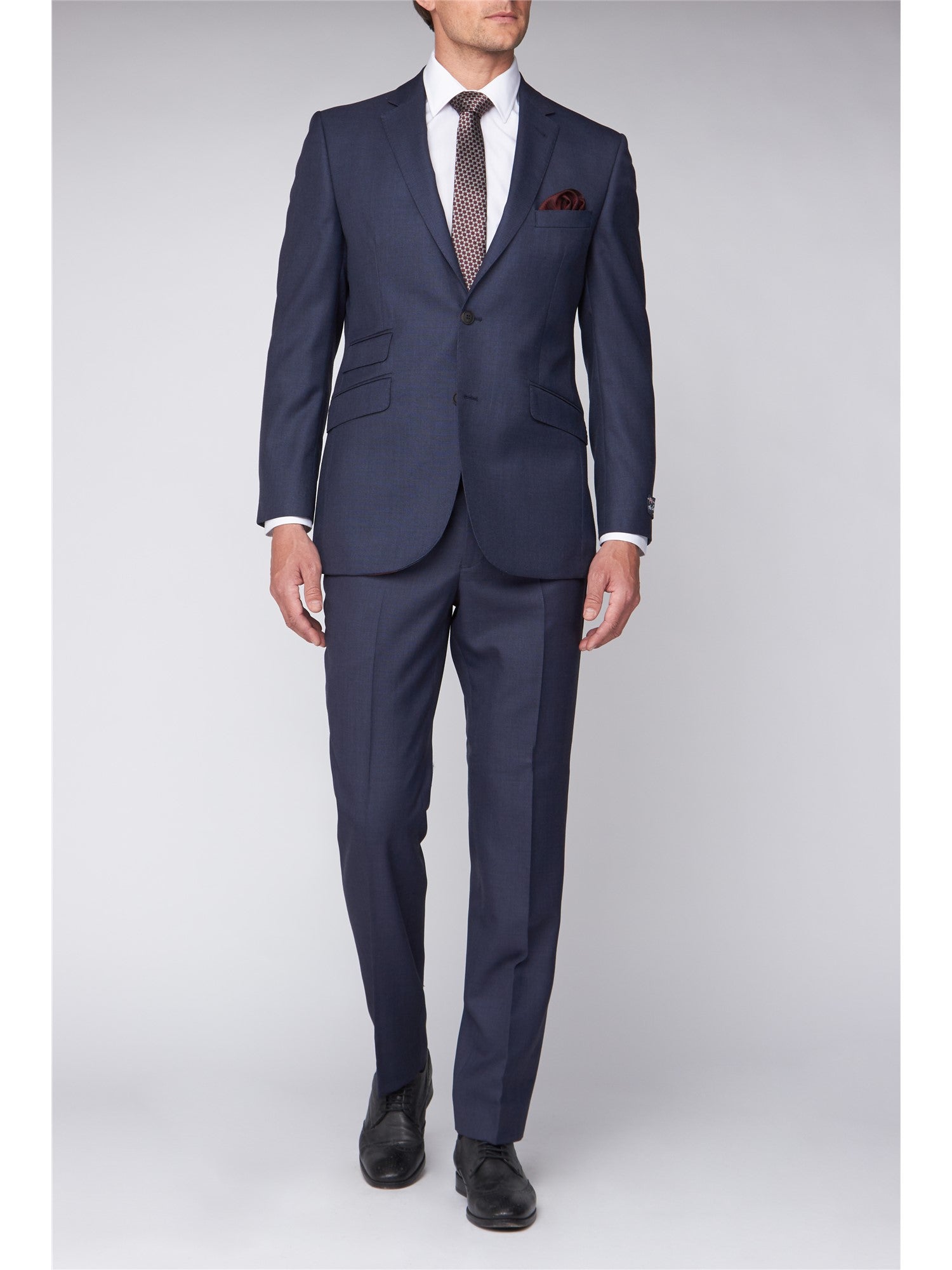 Blue Sharkskin Suit