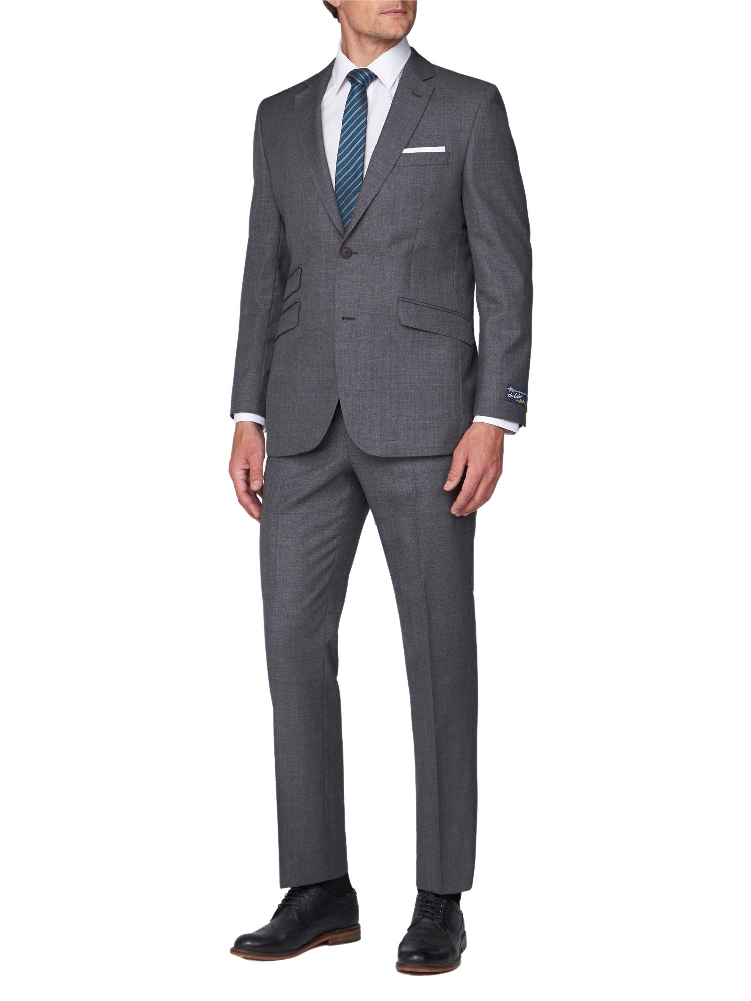 SILVER GREY SHARKSKIN