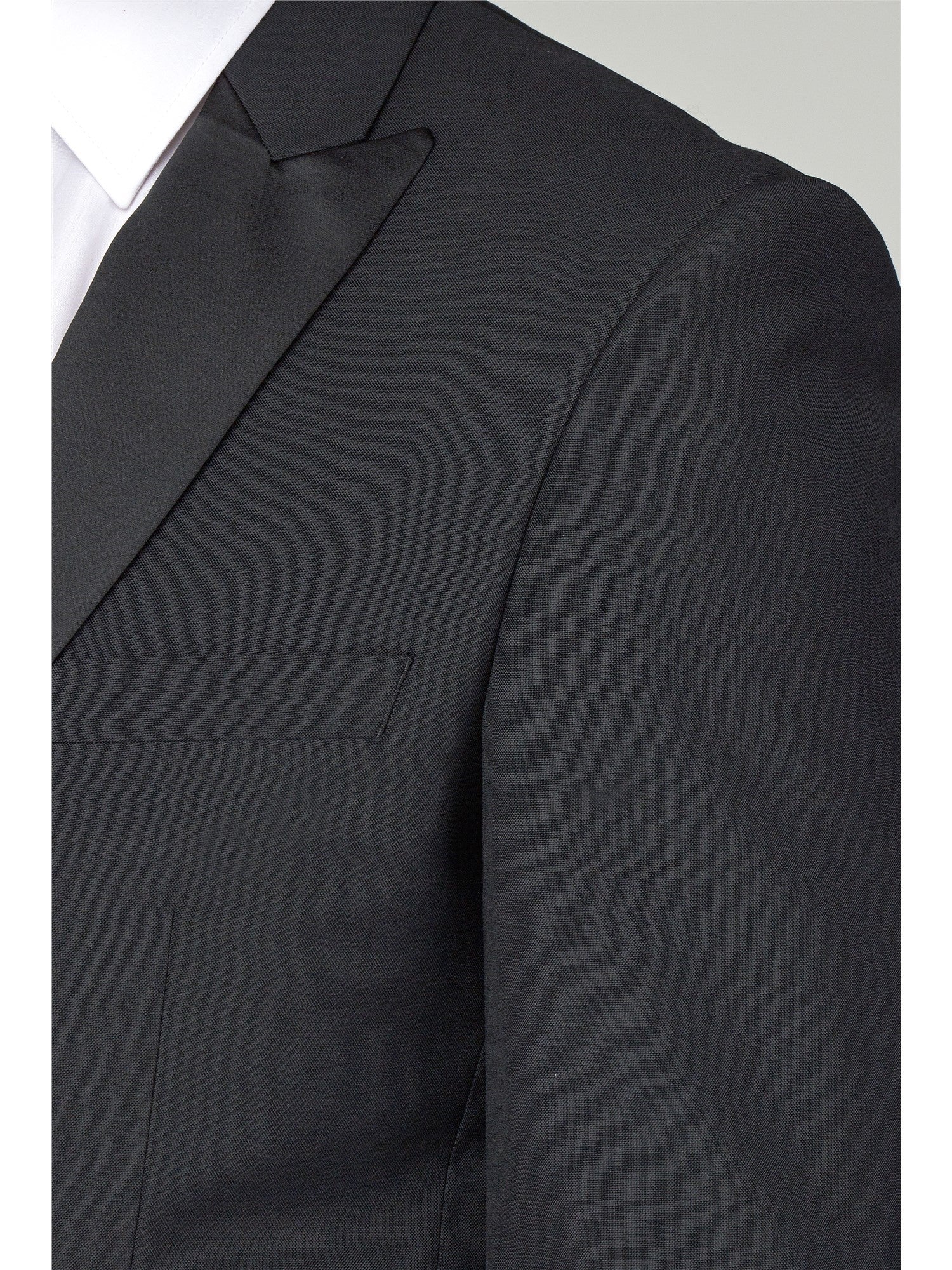 Black Plain Dresswear Tuxedo