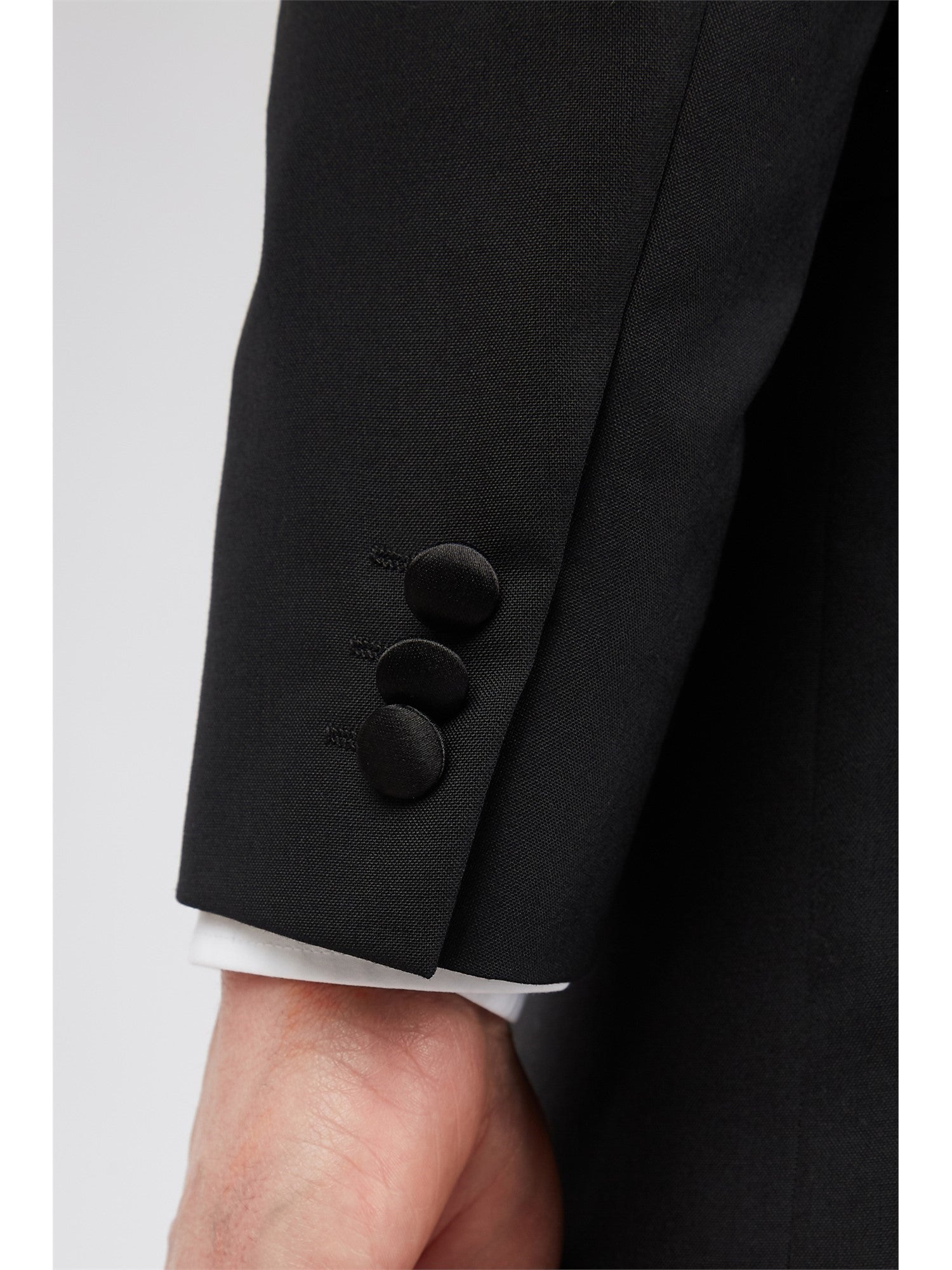 Black Plain Dresswear Tuxedo