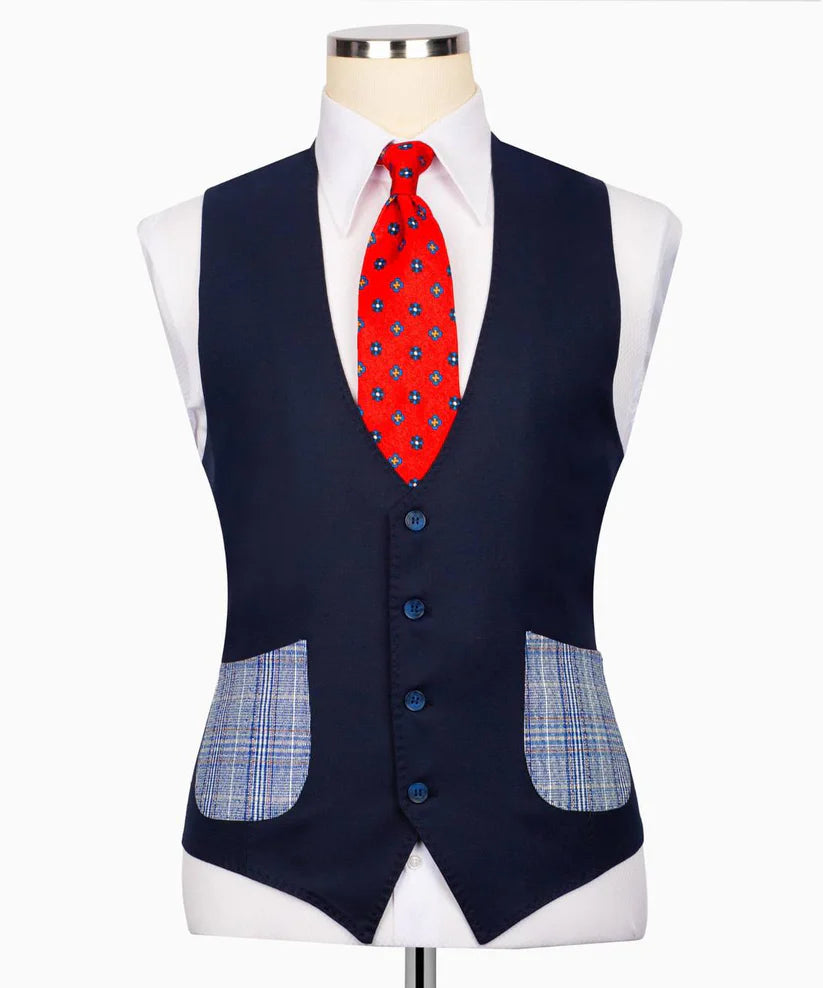 Classic Check Design 3-Piece Suit