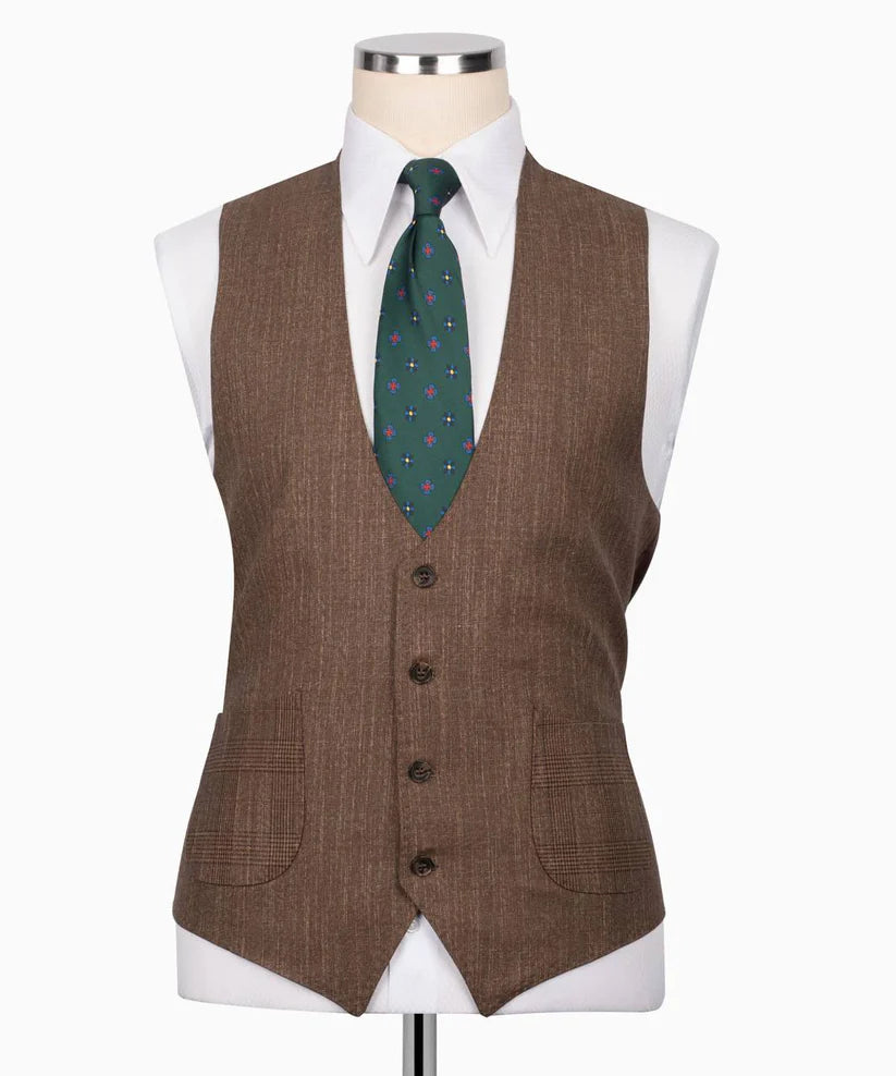 Classic Check Design 3-Piece Suit