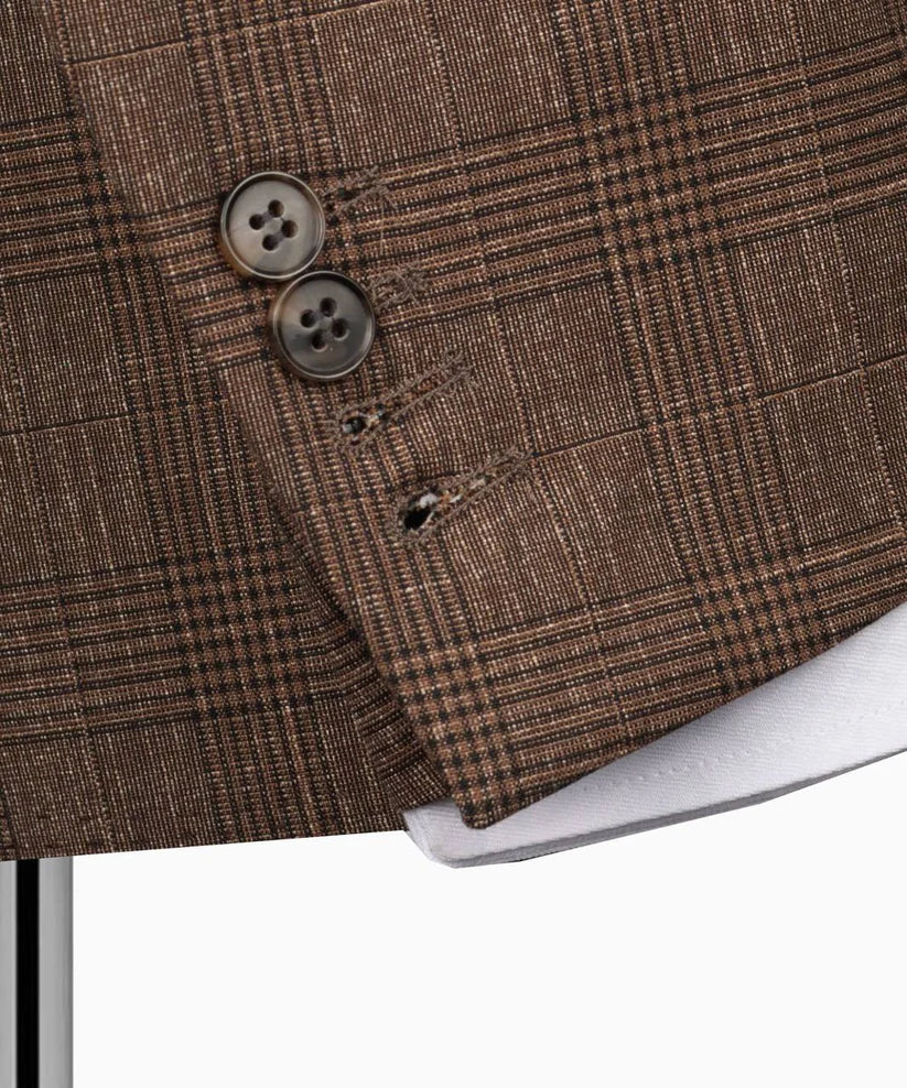 Classic Check Design 3-Piece Suit