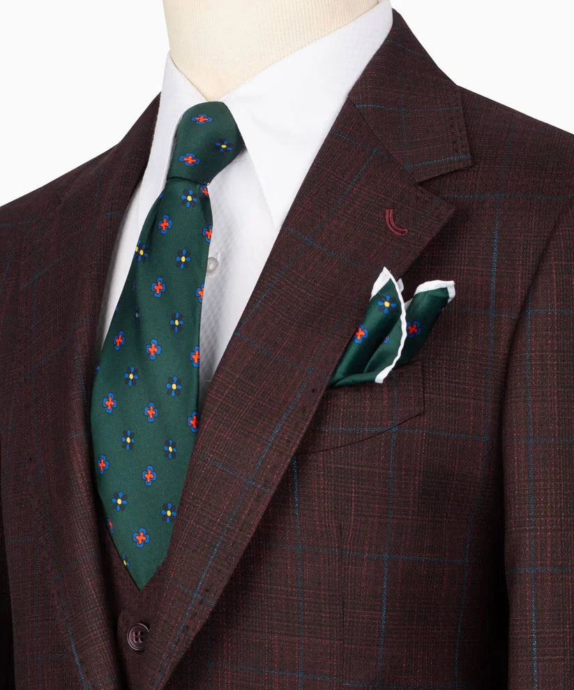 Classic Check Design 3-Piece Suit