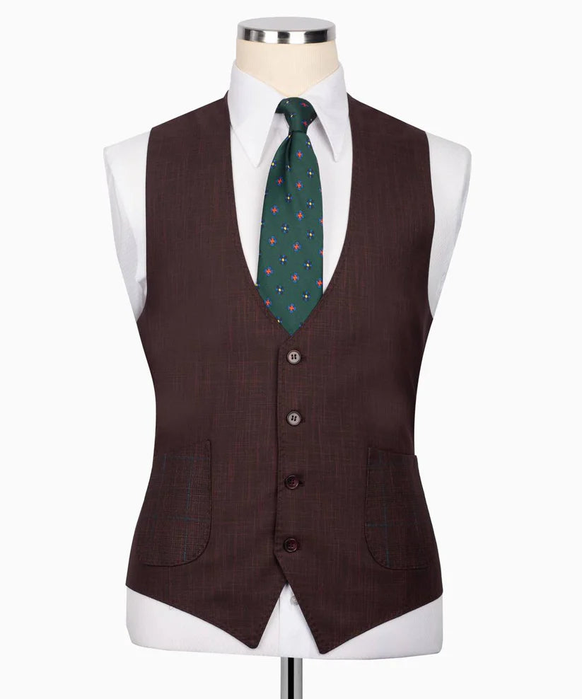 Classic Check Design 3-Piece Suit