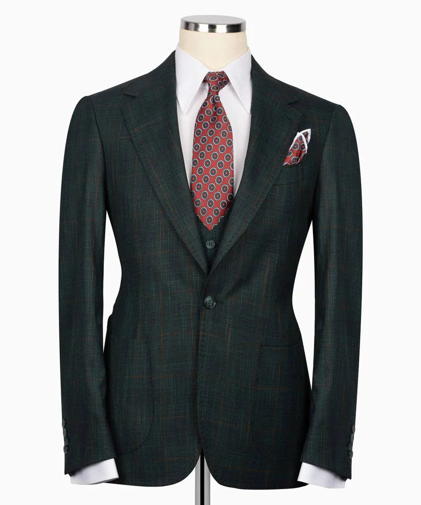 Classic Check Design 3-Piece Suit