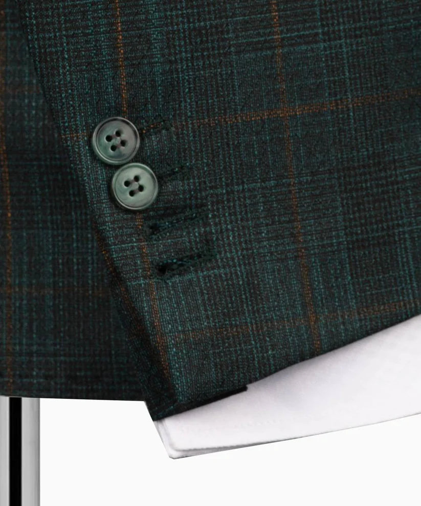 Classic Check Design 3-Piece Suit