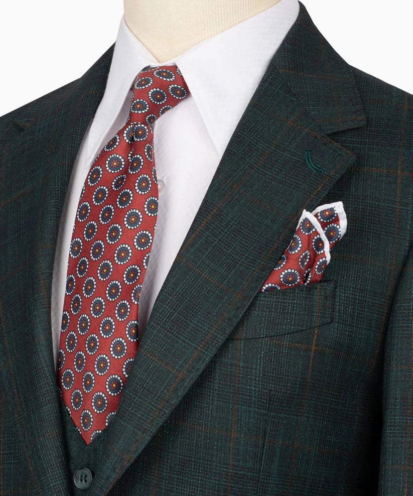 Classic Check Design 3-Piece Suit