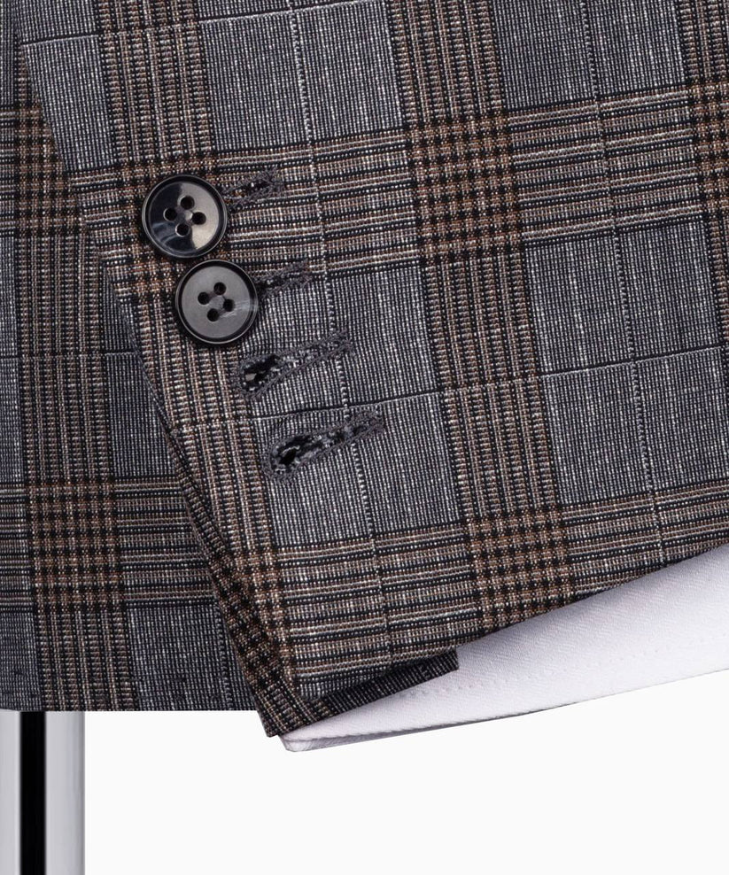 Classic Check Design 3-Piece Suit