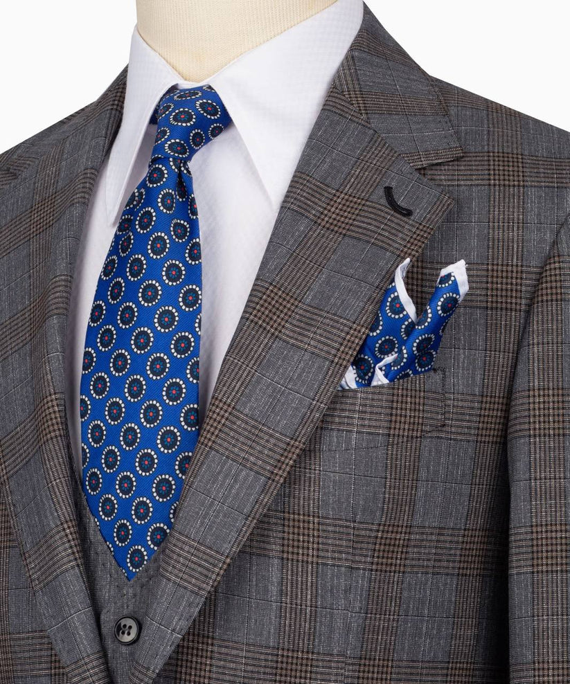 Classic Check Design 3-Piece Suit