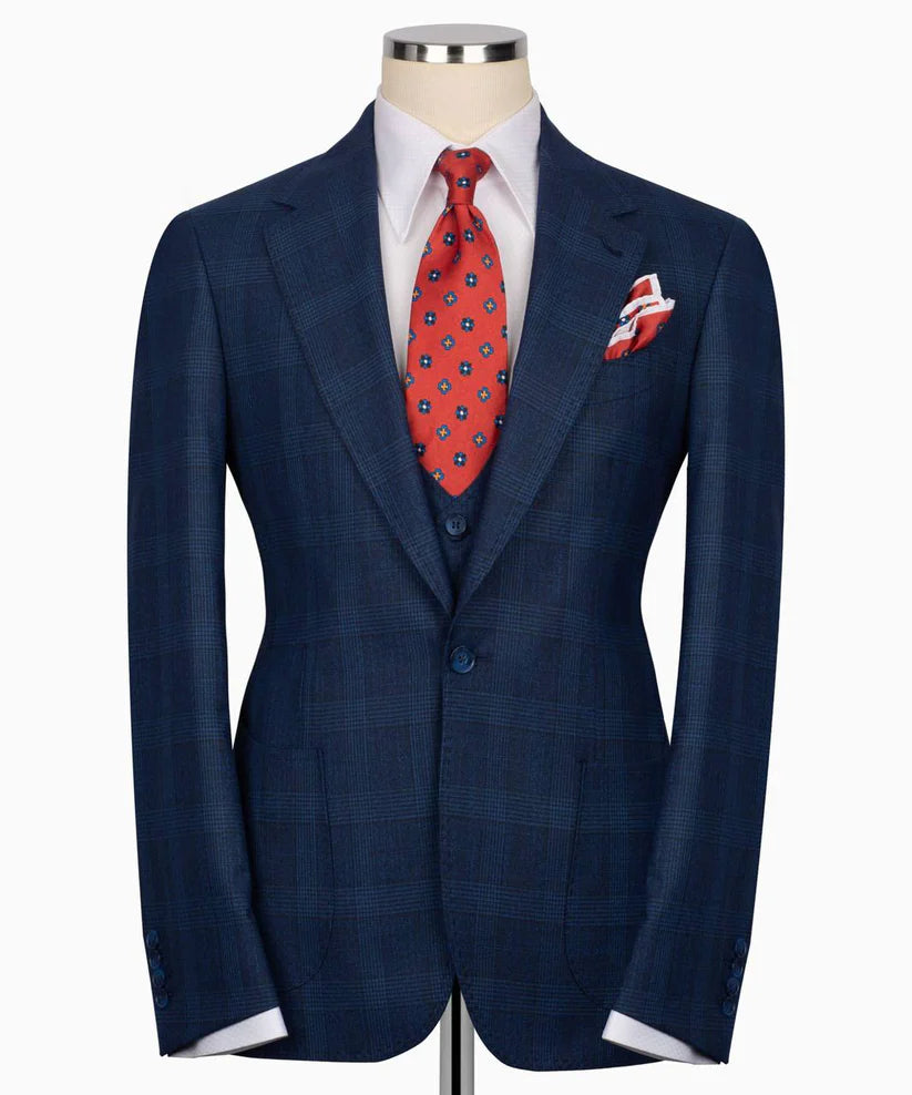 Classic Check Design 3-Piece Suit