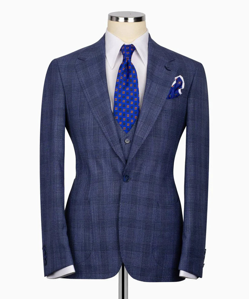 Classic Check Design 3-Piece Suit